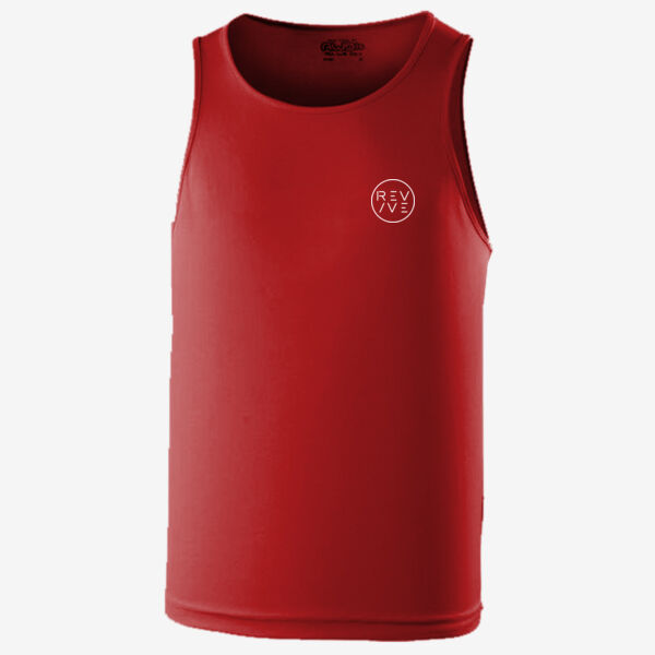 Cool vest - printed Revive Circle in white Thumbnail