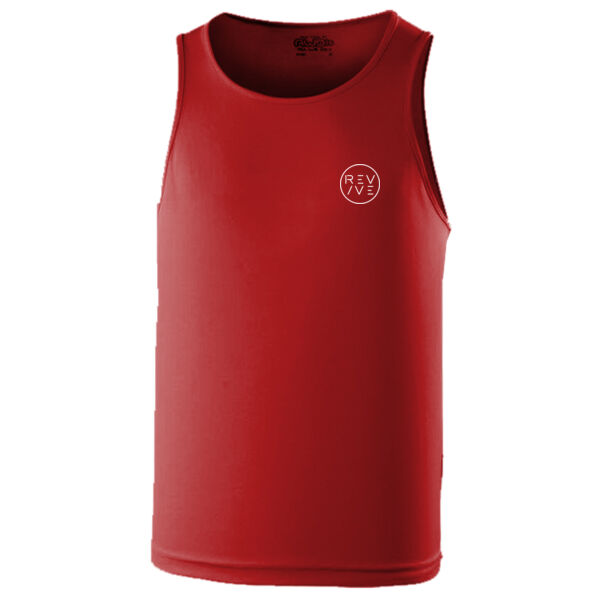 Cool vest - printed Revive Circle in white Thumbnail