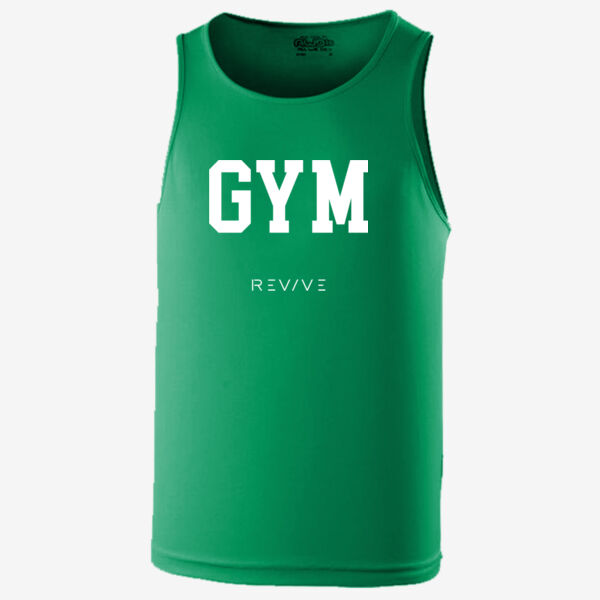 Cool vest - printed GYM Revive in white Thumbnail