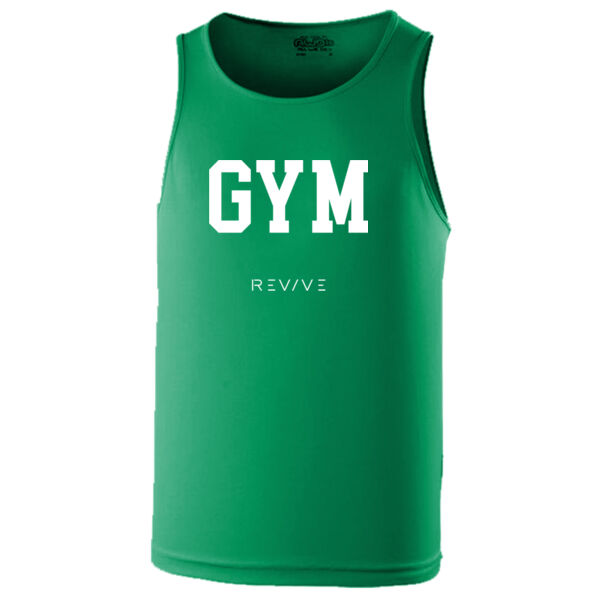 Cool vest - printed GYM Revive in white Thumbnail