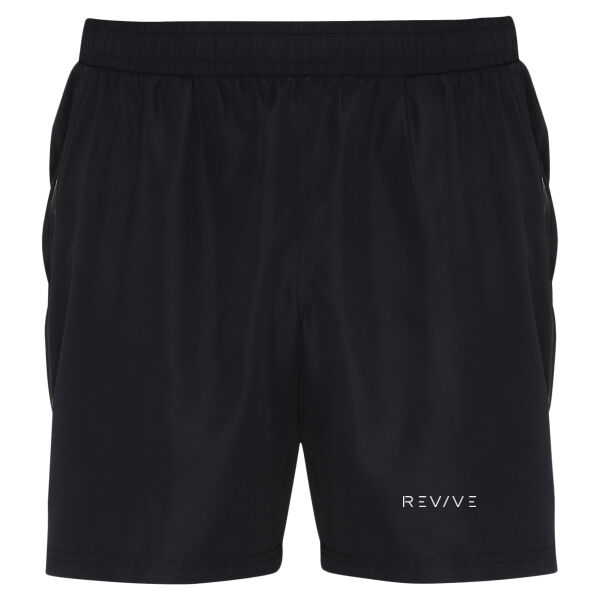 Men's TriDri® training shorts - printed Revive in white Thumbnail