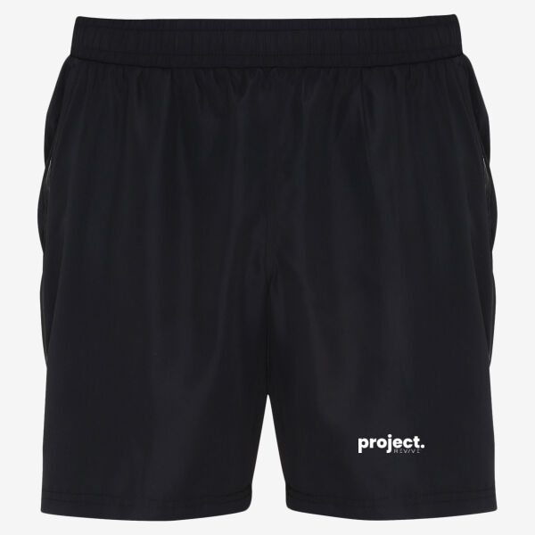 Men's TriDri® training shorts - printed Project Revive in white Thumbnail