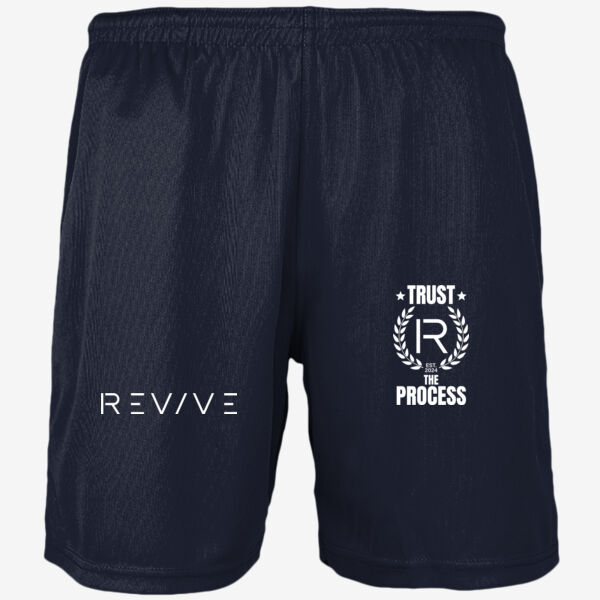Cool shorts - printed Trust and Revive in white Thumbnail