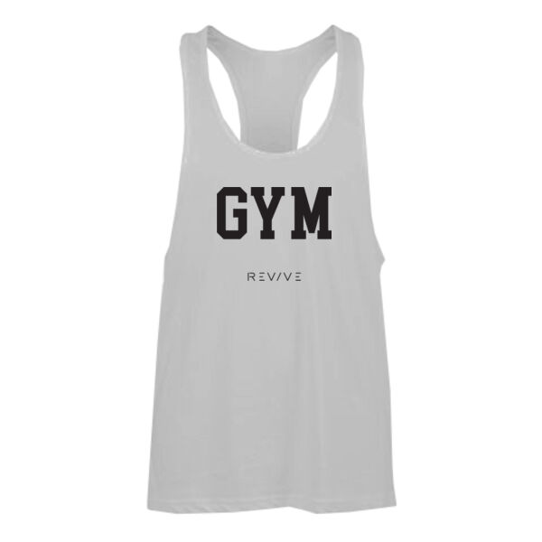 Muscle vest - printed GYM Revive in black Thumbnail
